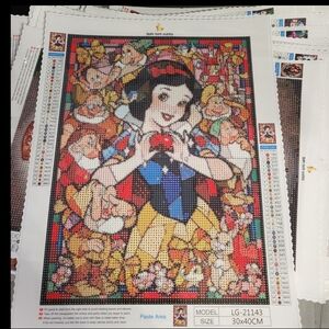 Snow White & 7 Dwarves DIY 5D Full Round Drill Diamond Painting